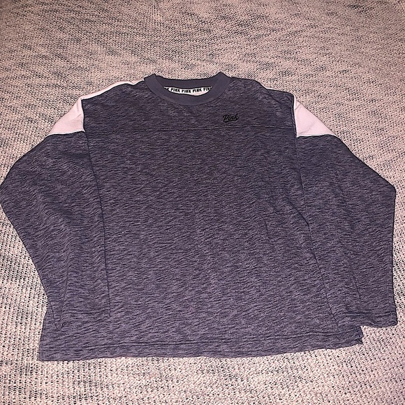 Large PINK Victoria’s Secret sweatshirt with block logo on back - Picture 2 of 2